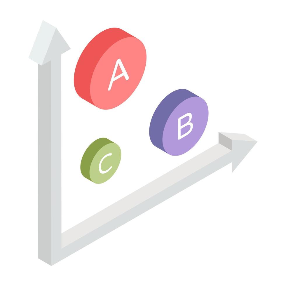Creative design icon of chart vector