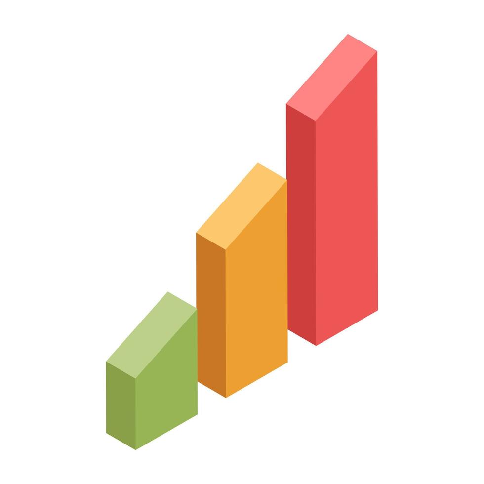 Creative design icon of chart vector