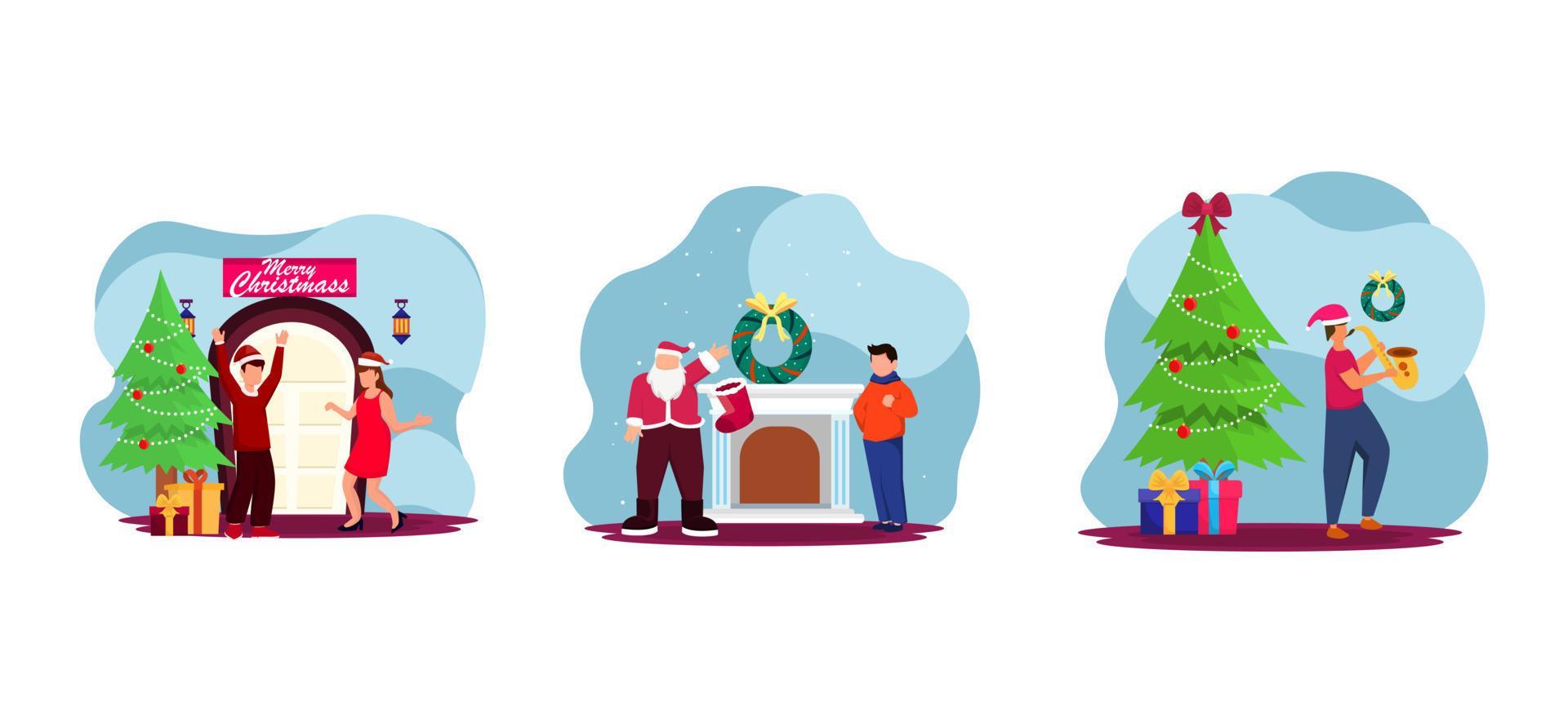 Celebrate Christmas Day Flat Bundle Design 14461156 Vector Art At Vecteezy how-to-celebrate-christmas-in-mexico-psoriasisguru