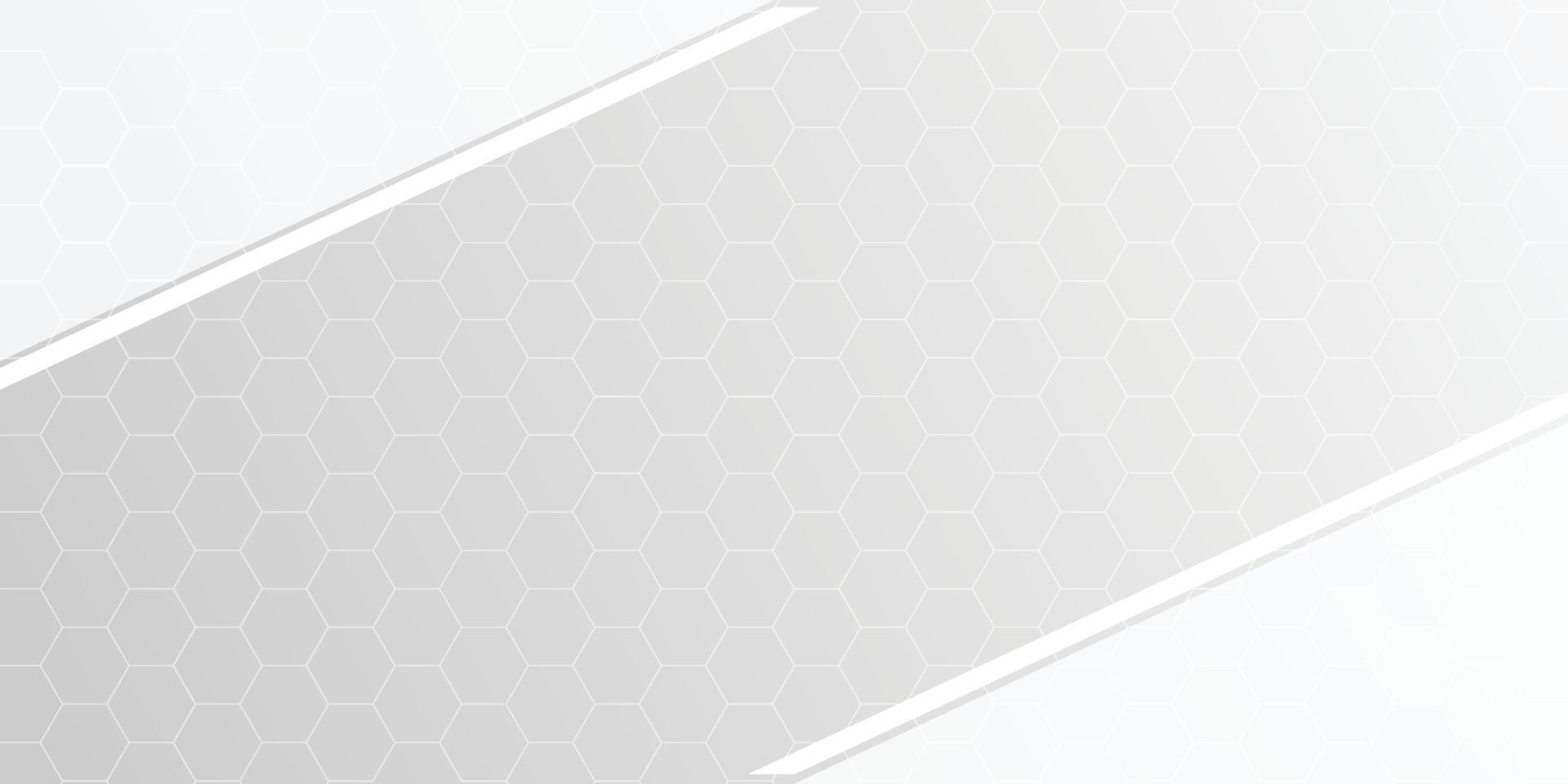 fondo blanco abstracto con hexágono. vector