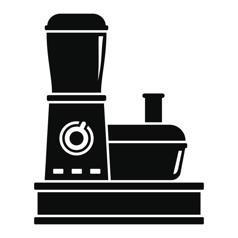 Food processor icon, simple style vector