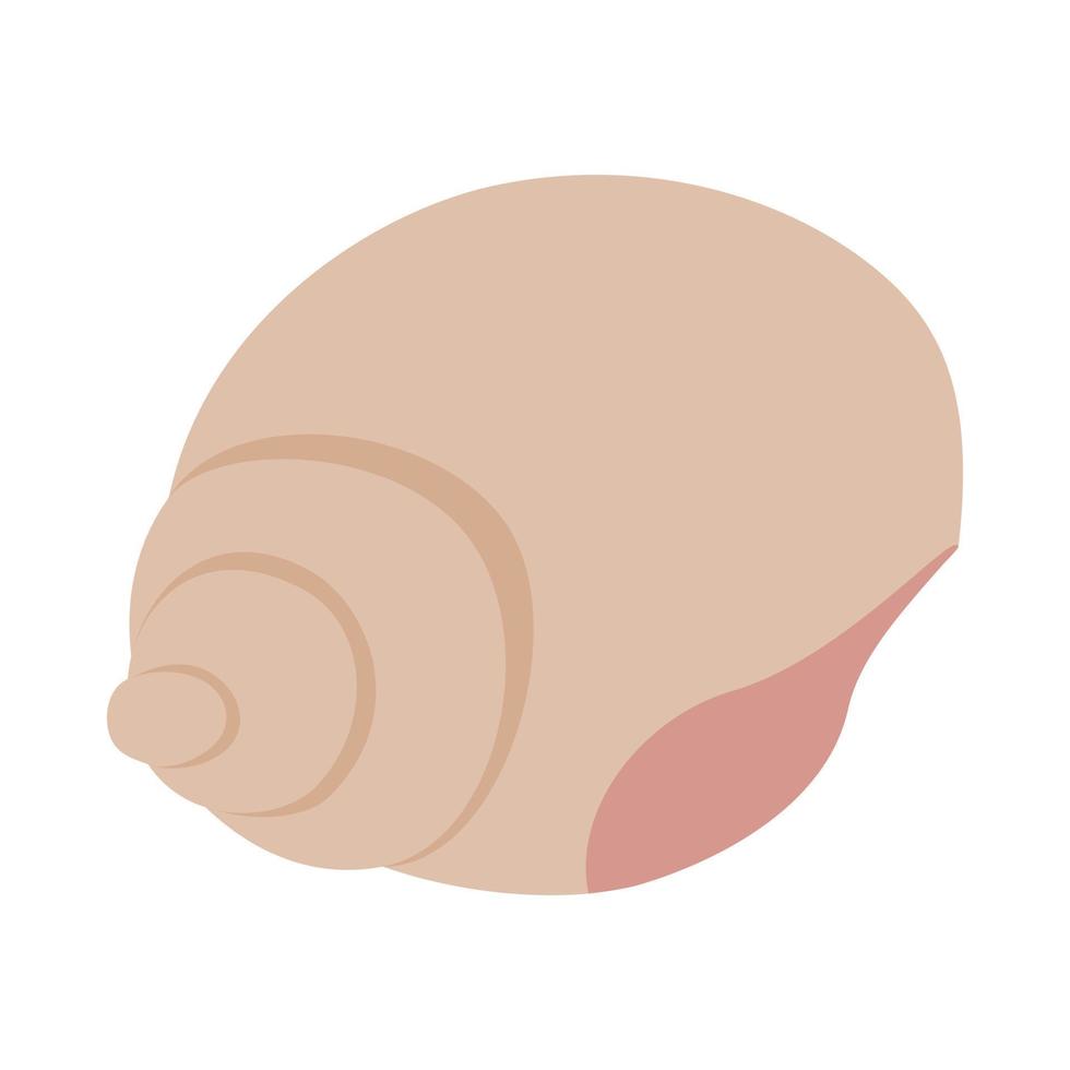 Shell icon, isometric 3d style vector