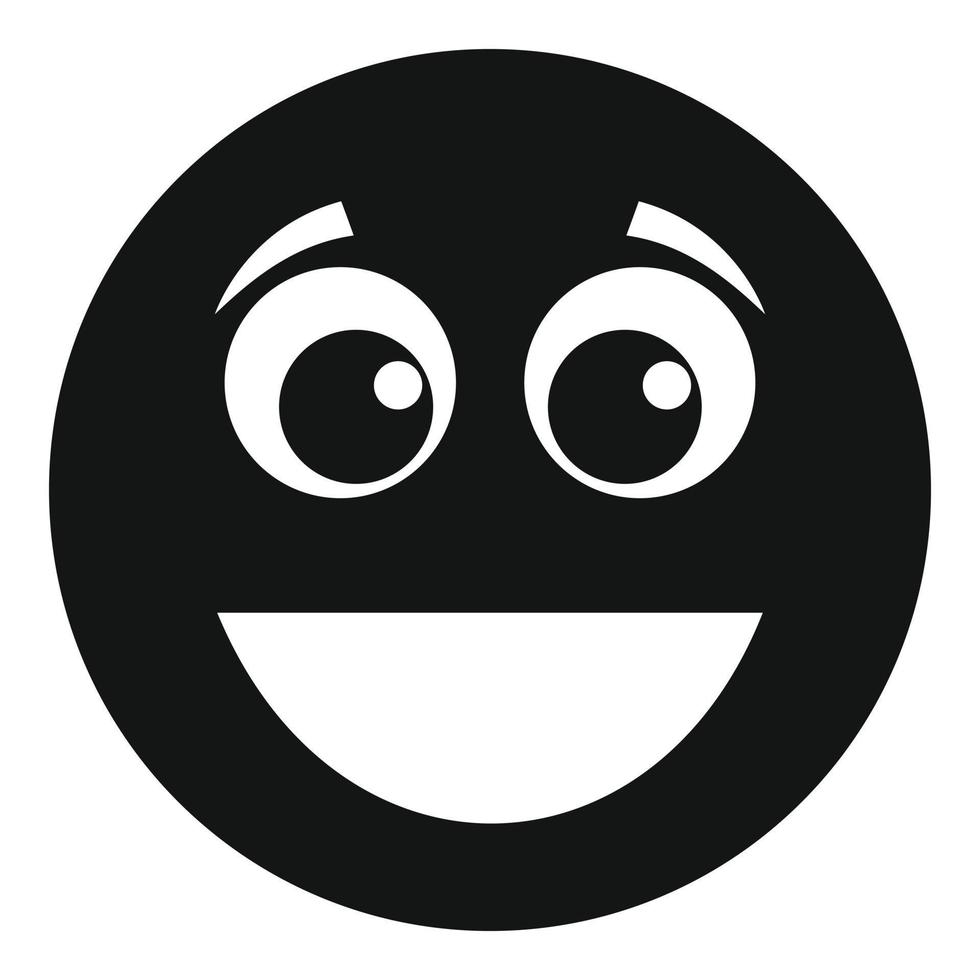 sonrisa icono vector simple