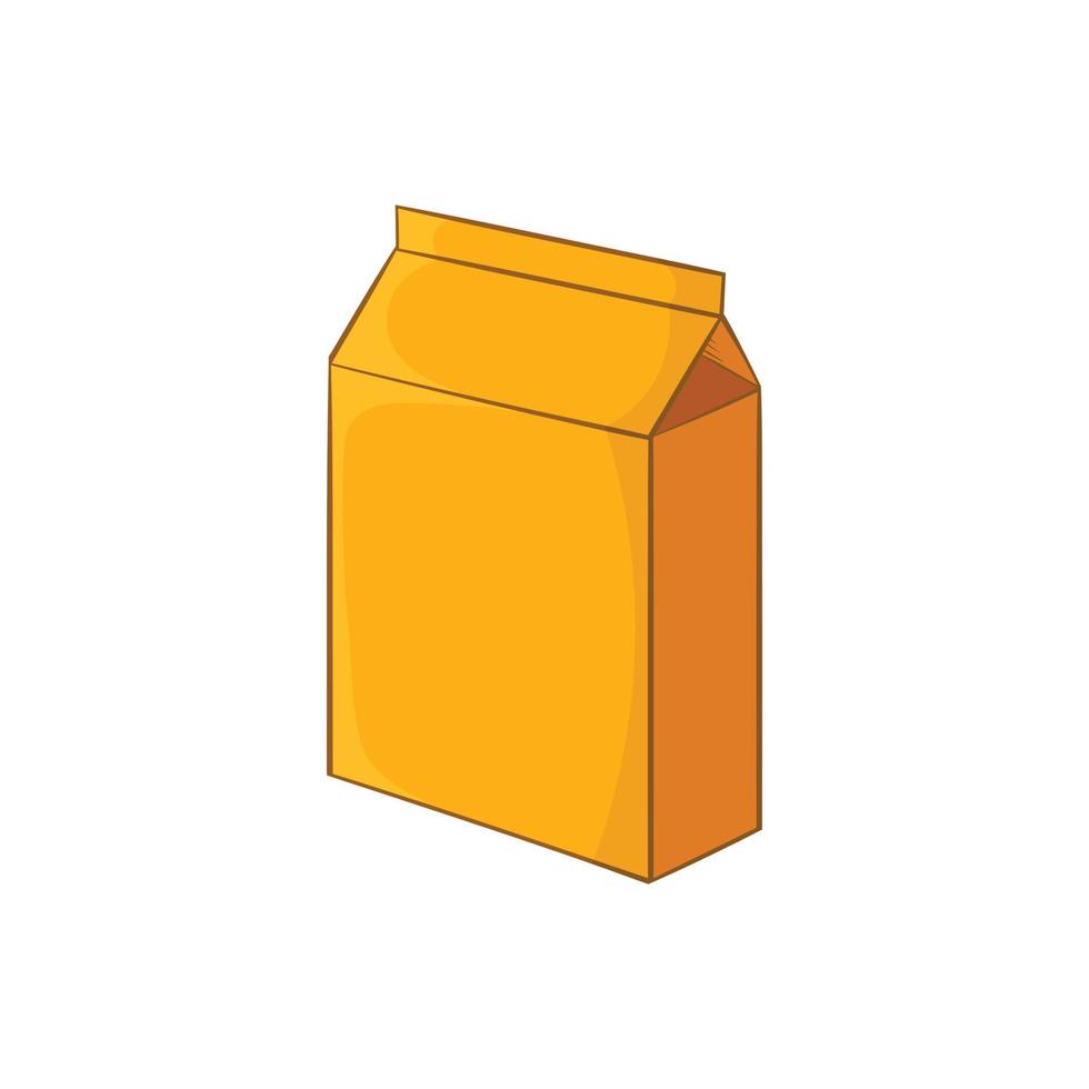 Cardboard packaging icon, cartoon style vector