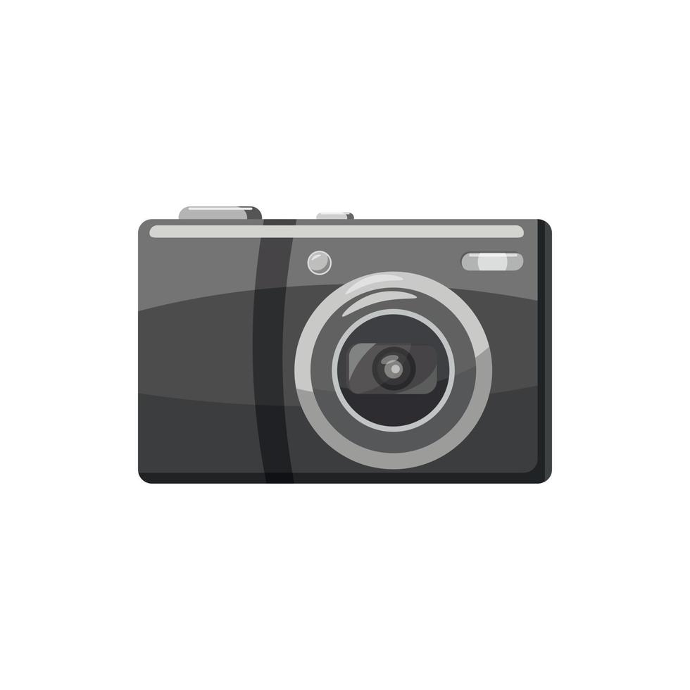 Front view camera icon, cartoon style vector