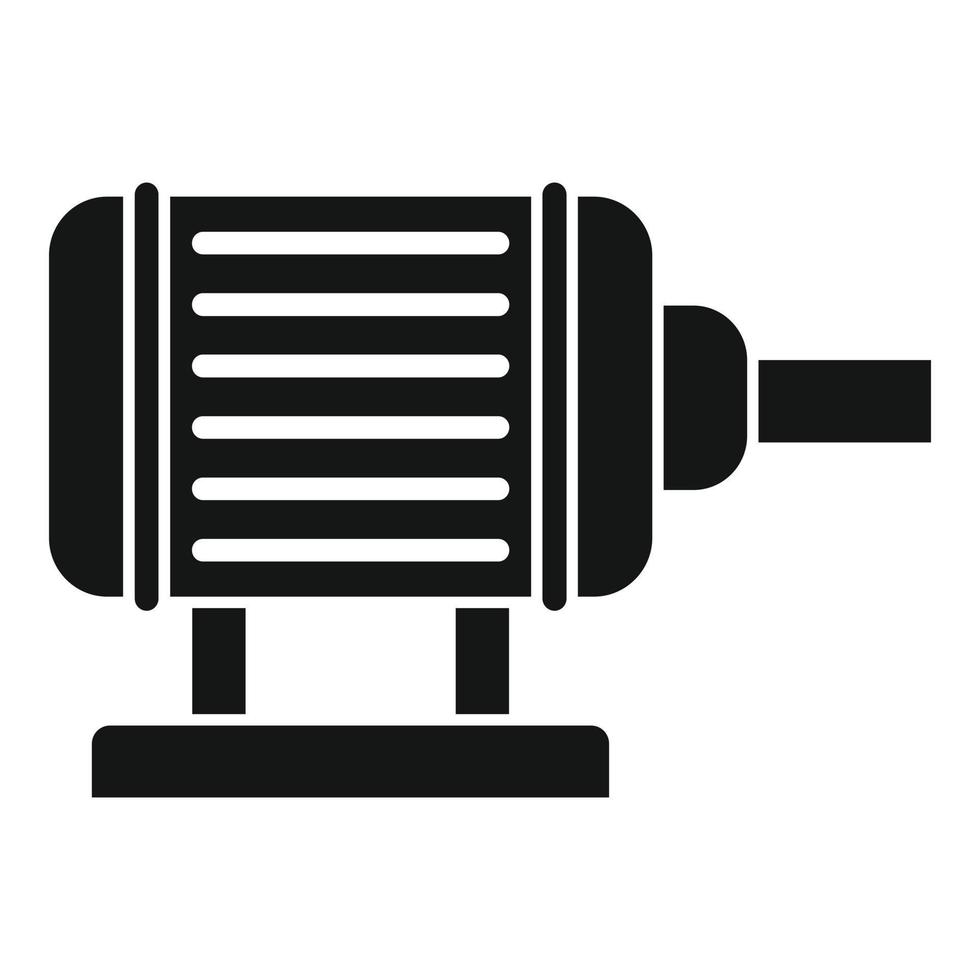 Motor pump irrigation icon, simple style vector