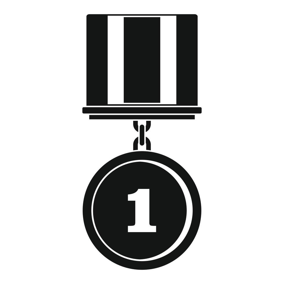 Medal icon vector simple