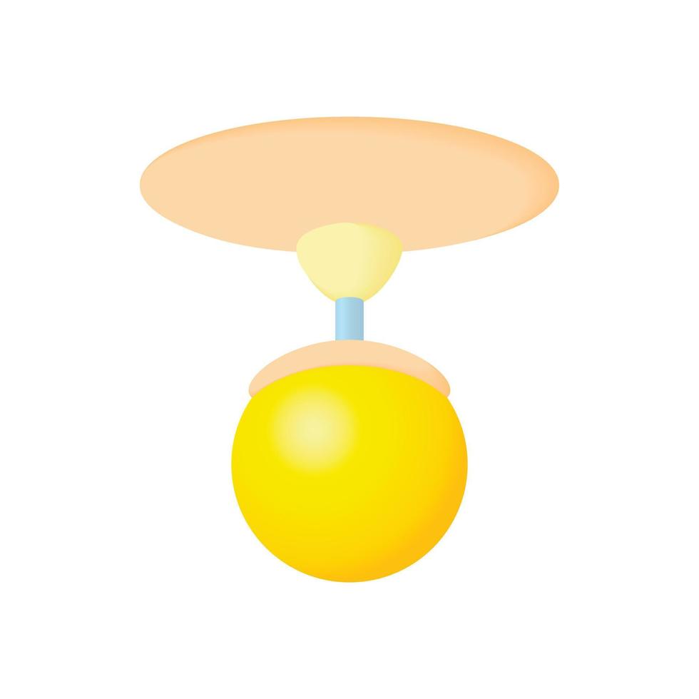 Round chandelier icon, cartoon style vector