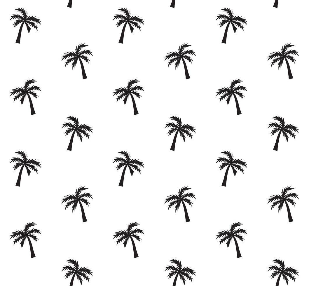 Vector seamless pattern of palm