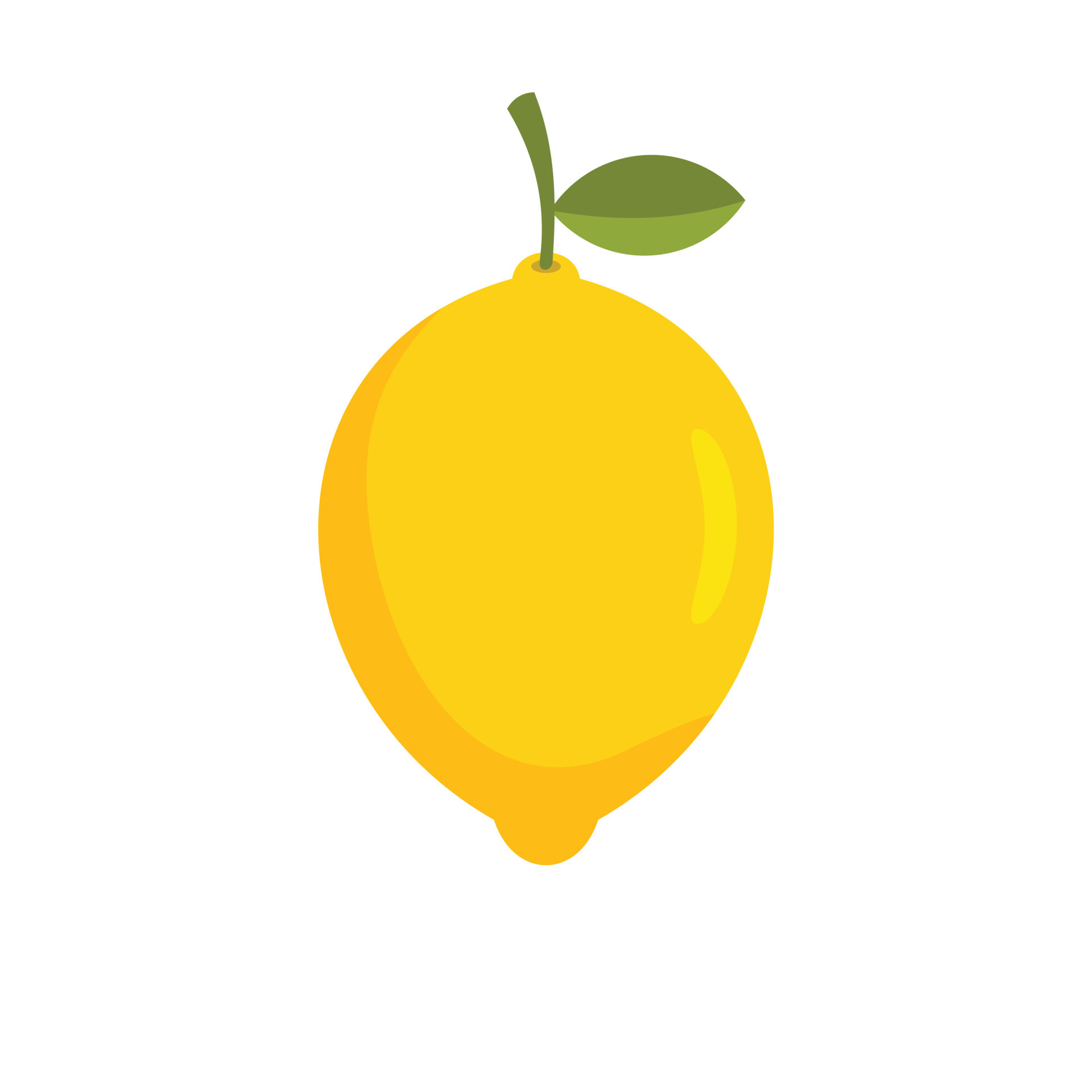 Lemon icon, flat style 14462311 Vector Art at Vecteezy