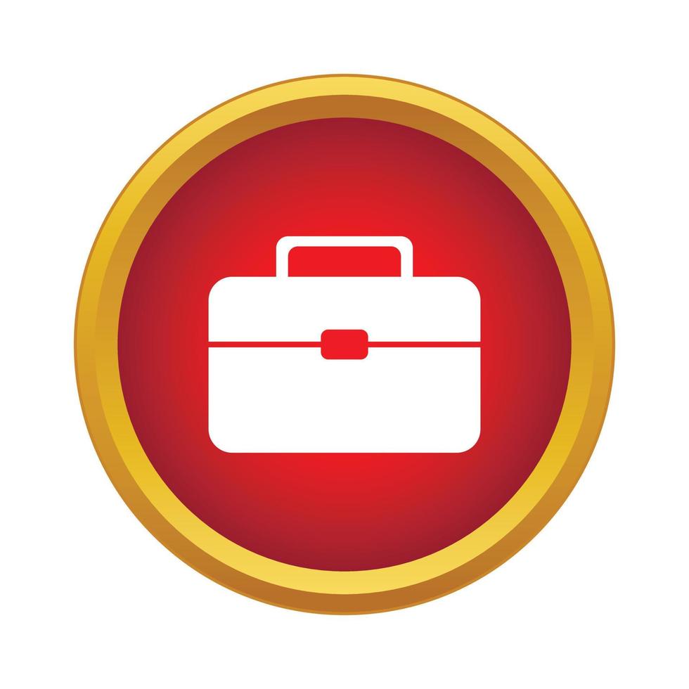 Suitcase Icon, simple style vector
