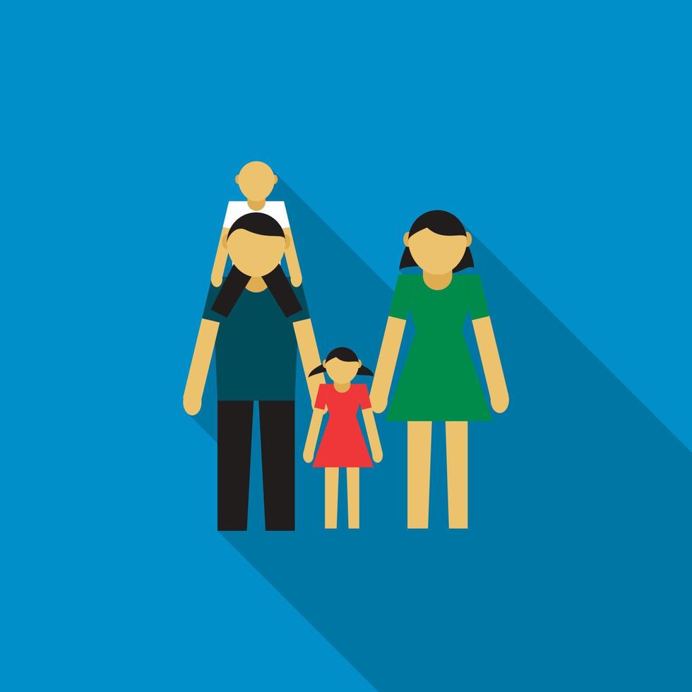 Family icon in flat style vector