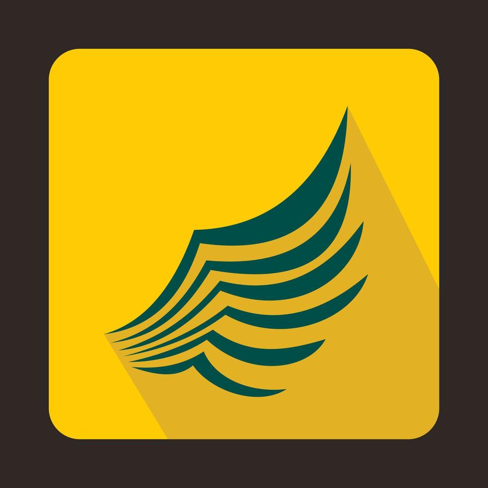 Wing icon in flat style vector