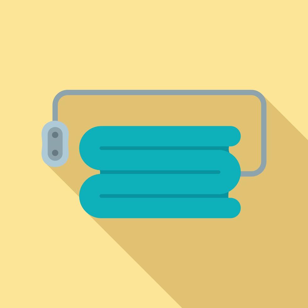 Electric blanket icon, flat style vector