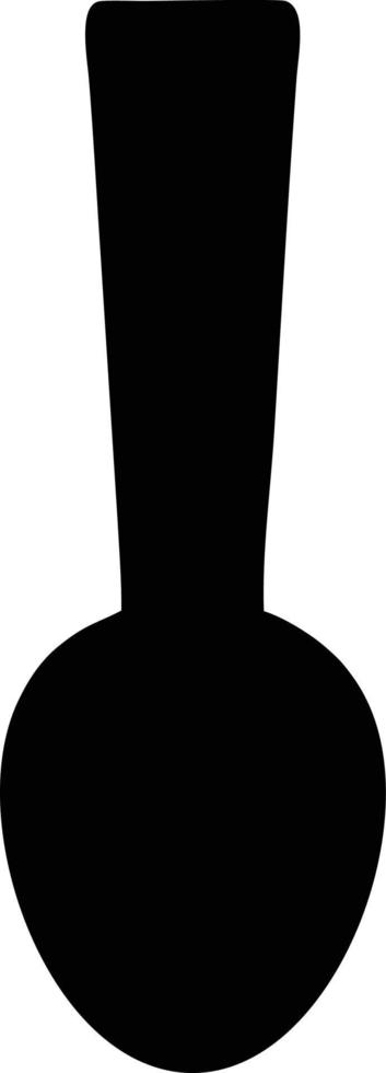 símbolo de icono de cuchara en fondo blanco, ilustración del símbolo de icono de compra en negro sobre fondo blanco, un diseño de cuchara sobre fondo blanco vector