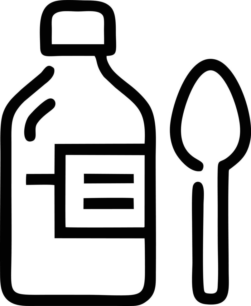spoon icon symbol in white background, illustration of purchase icon symbol in black on white background, a spoon design on a white background vector