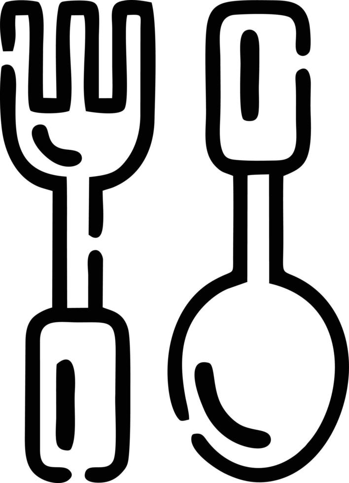 spoon icon symbol in white background, illustration of purchase icon symbol in black on white background, a spoon design on a white background vector