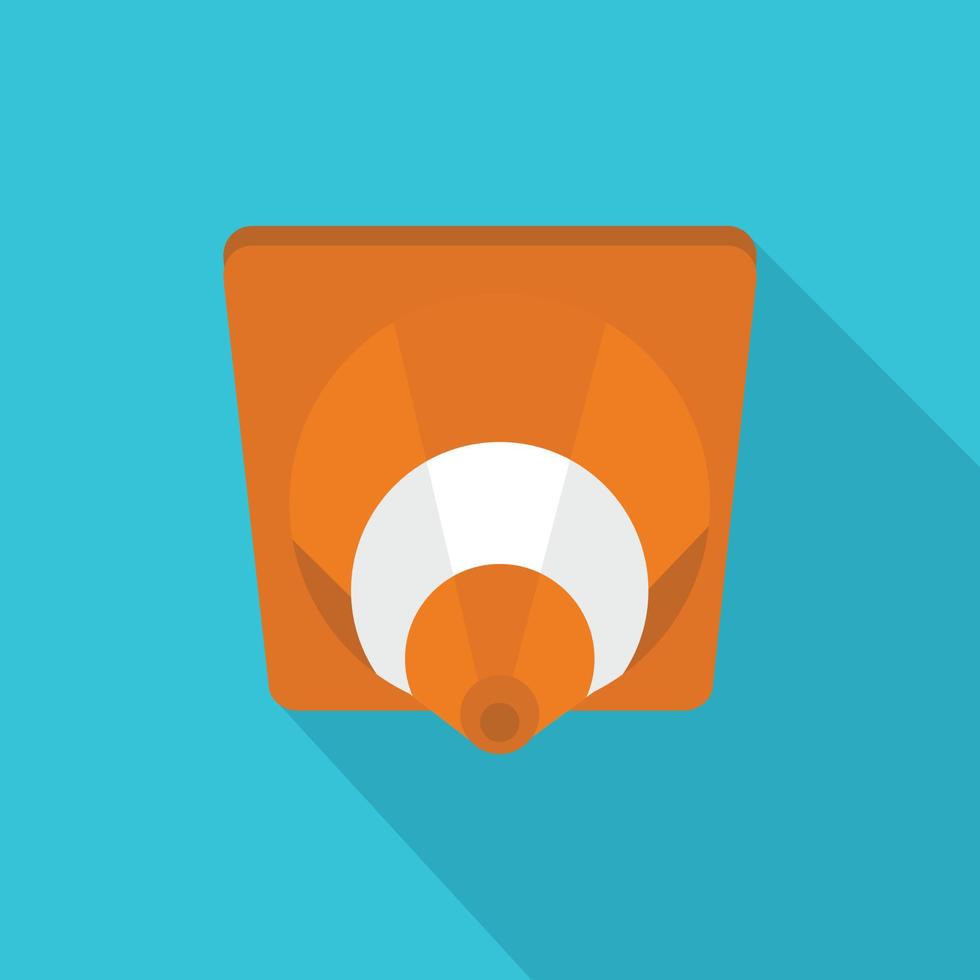 Cone icon, flat style vector