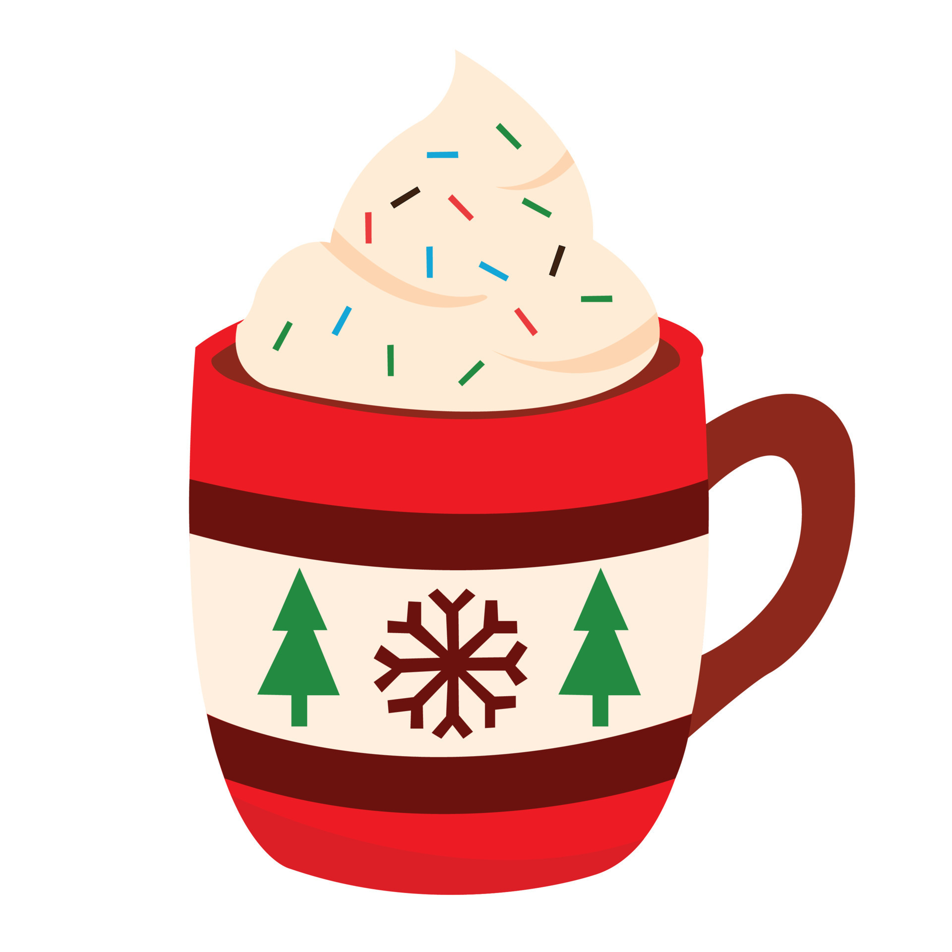 Christmas Coffee Vector 14462838 Vector Art at Vecteezy