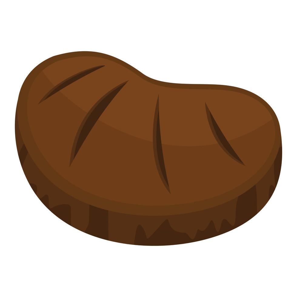 Steak icon, flat style vector