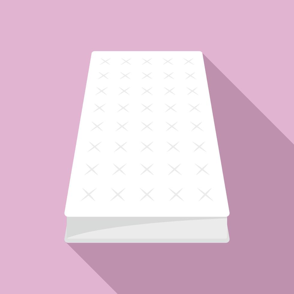 Mattress icon, flat style vector