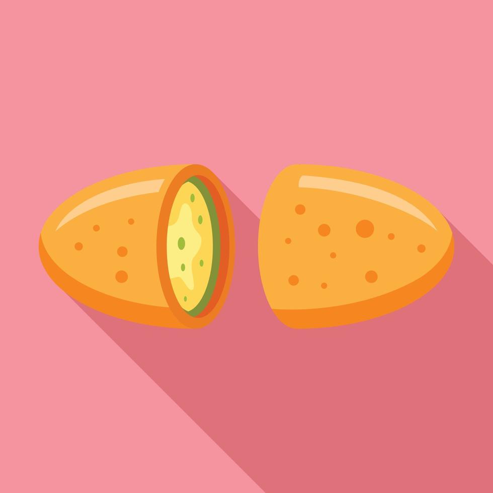 Mexican food icon, flat style vector