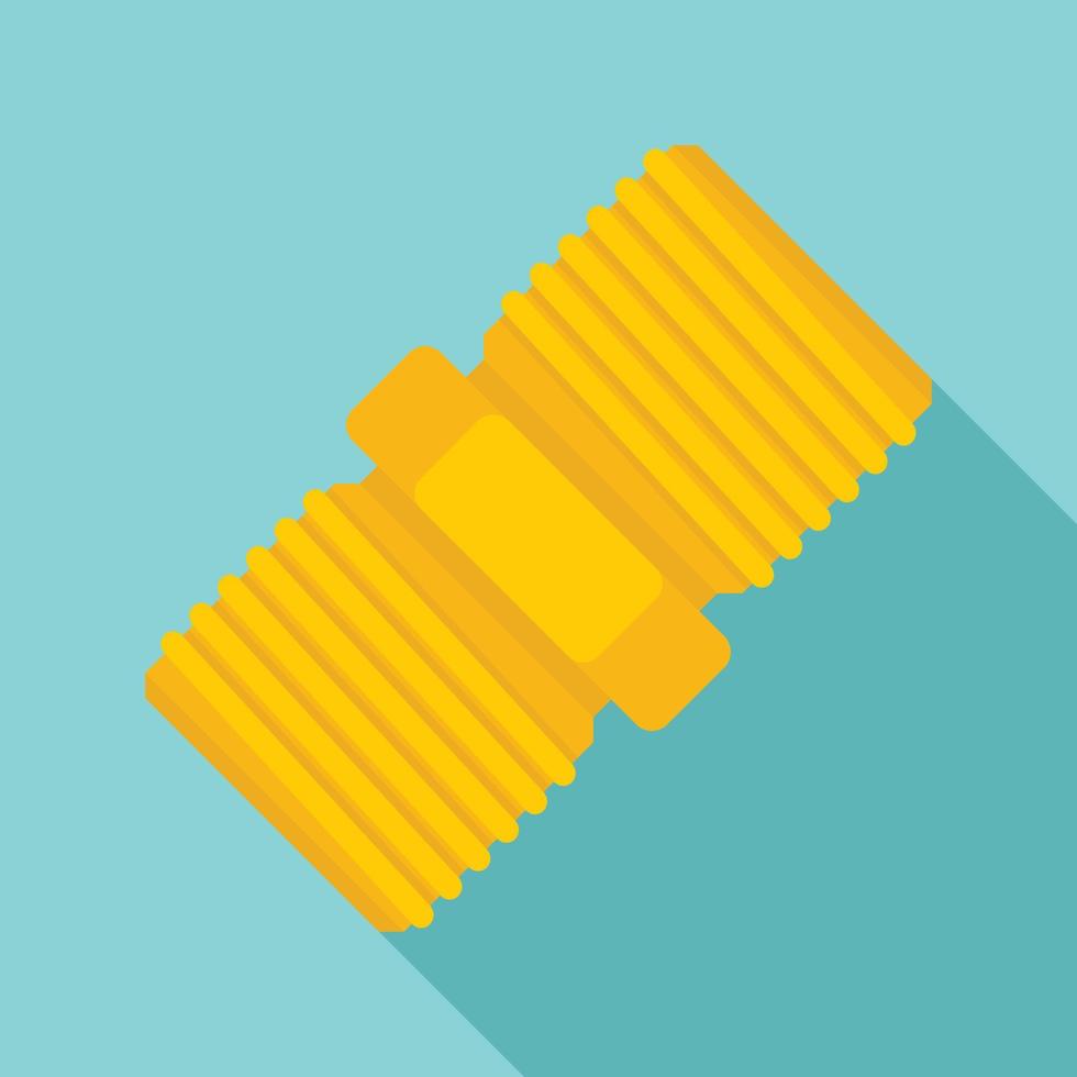 Screw-thread icon, flat style vector