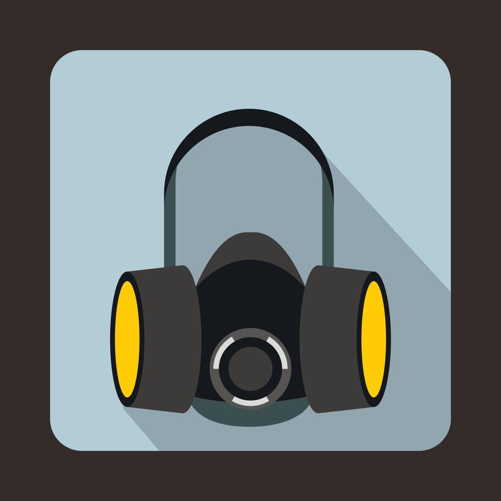 Respirator icon in flat style vector