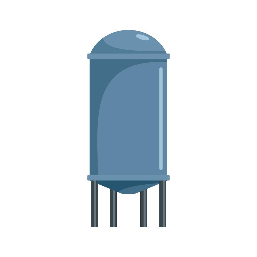 Water tank icon, flat style vector