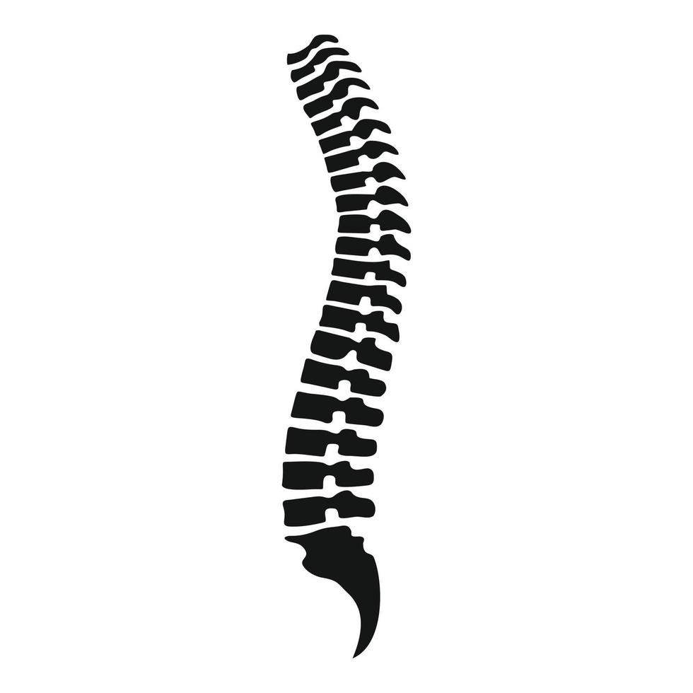 Spine icon, simple style vector