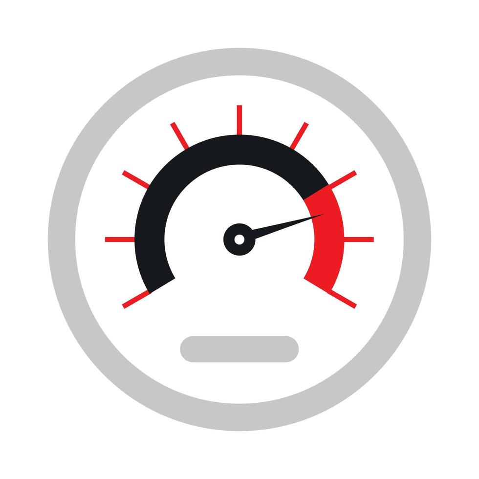 Tachometer icon in flat style vector