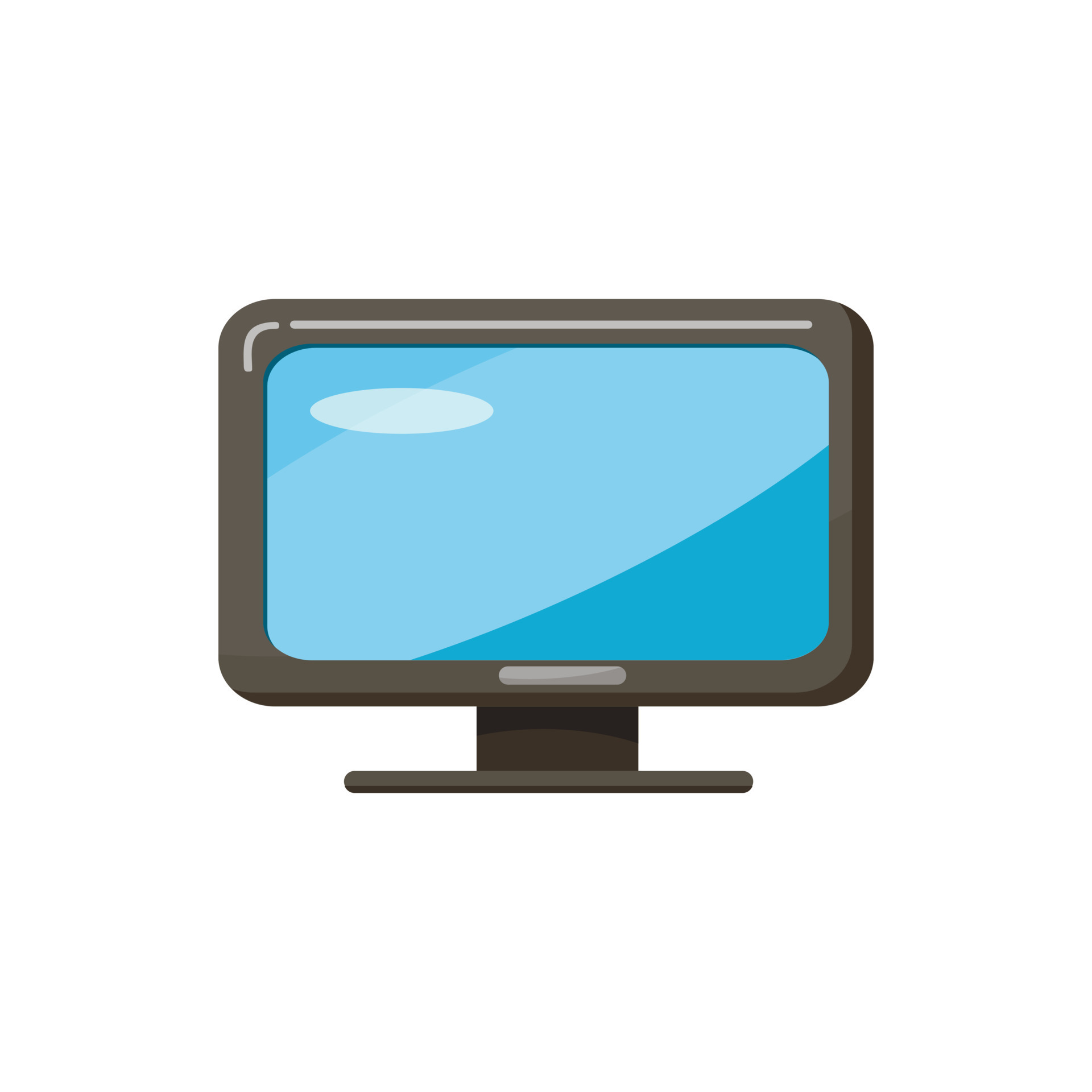 Monitor icon, cartoon style 14463228 Vector Art at Vecteezy