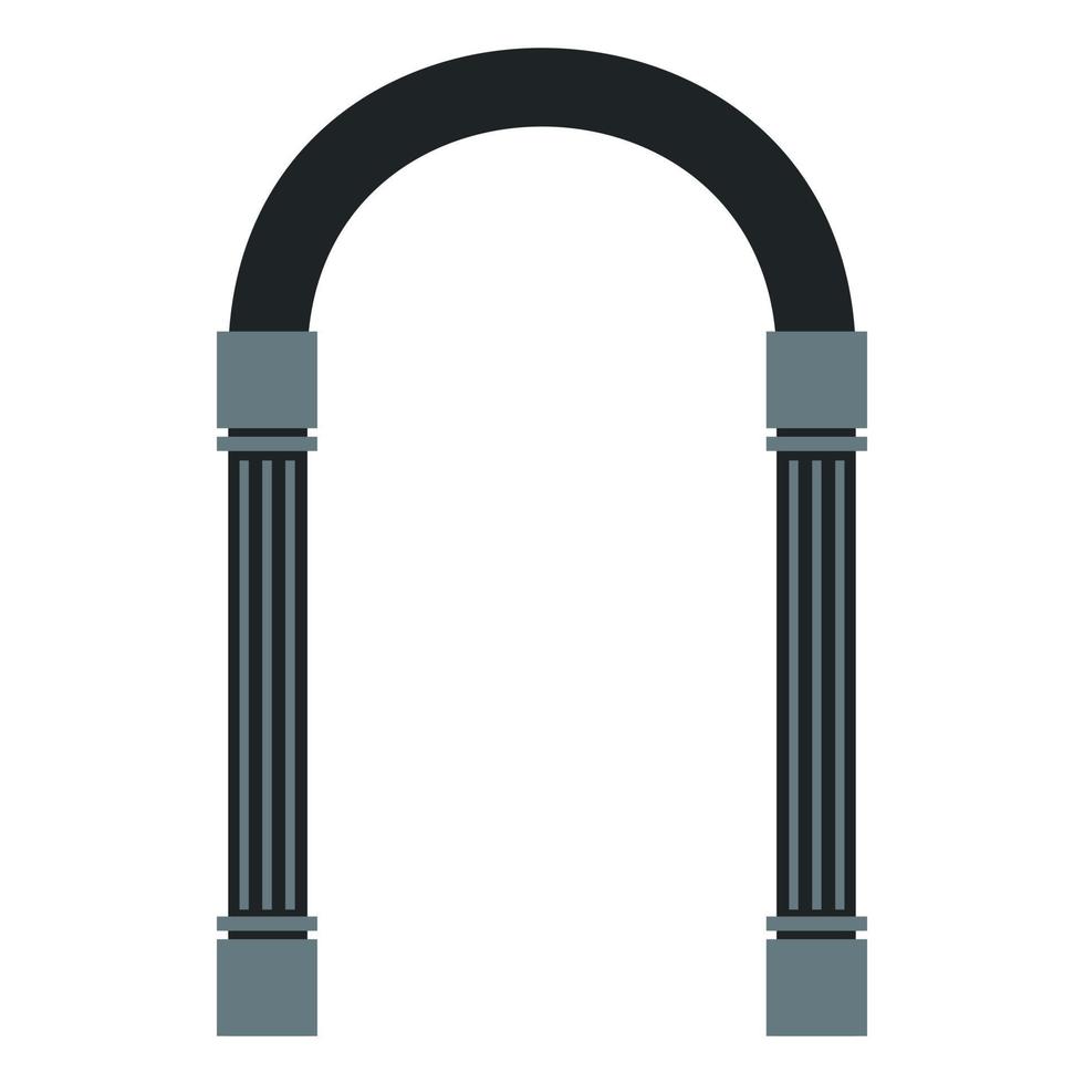 Semicircular arch icon, flat style vector