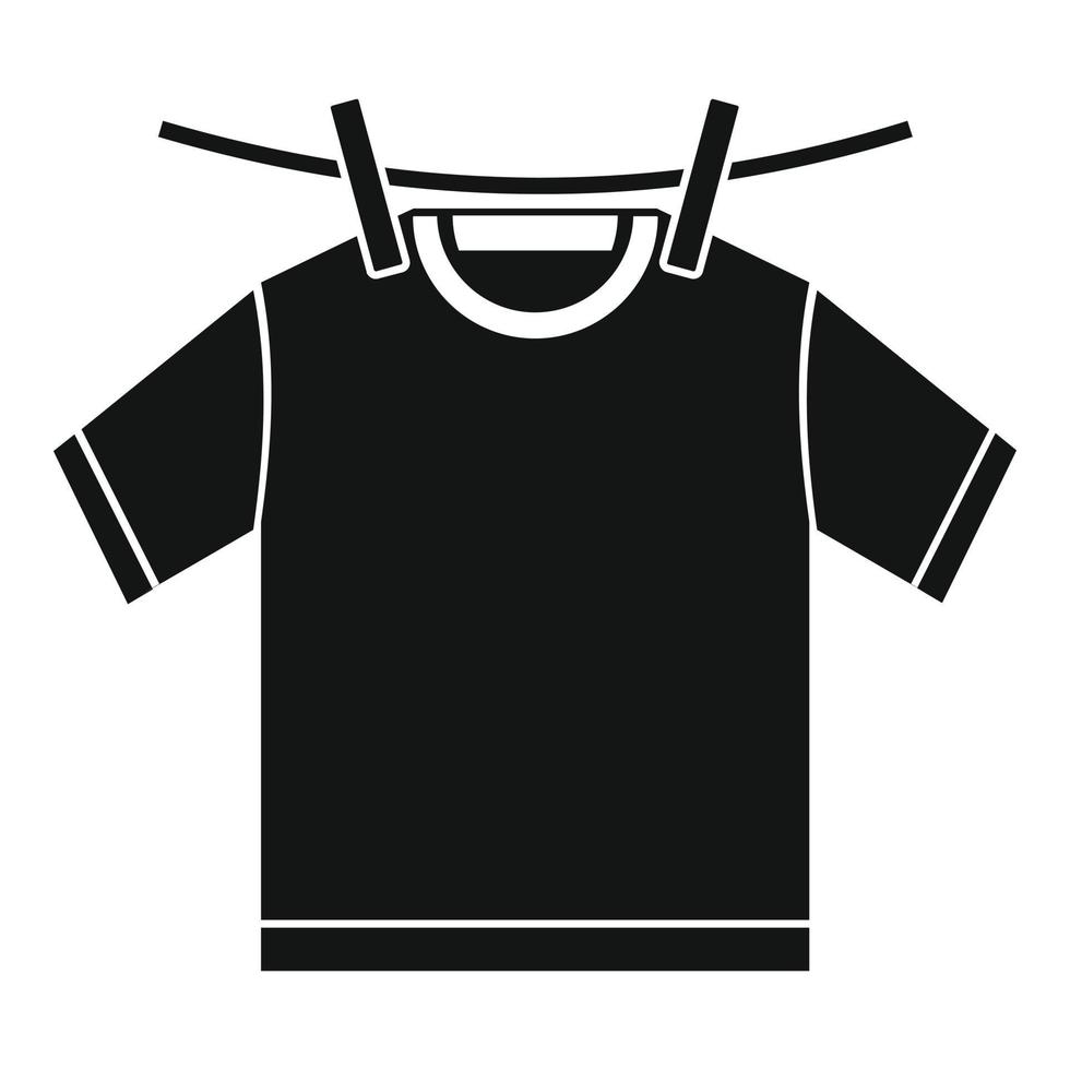 Tshirt dry icon, simple style vector