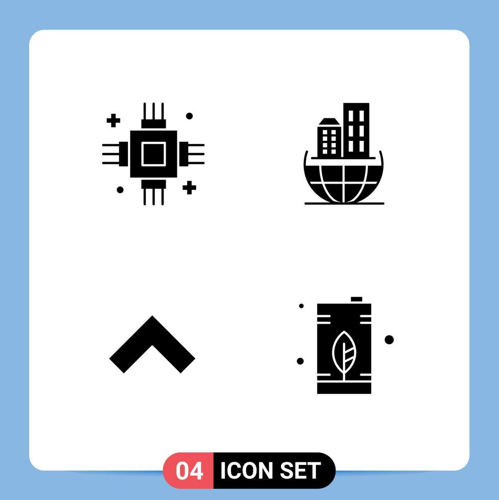 Creative Icons Modern Signs and Symbols of chip arrow electronic architecture forward Editable Vector Design Elements