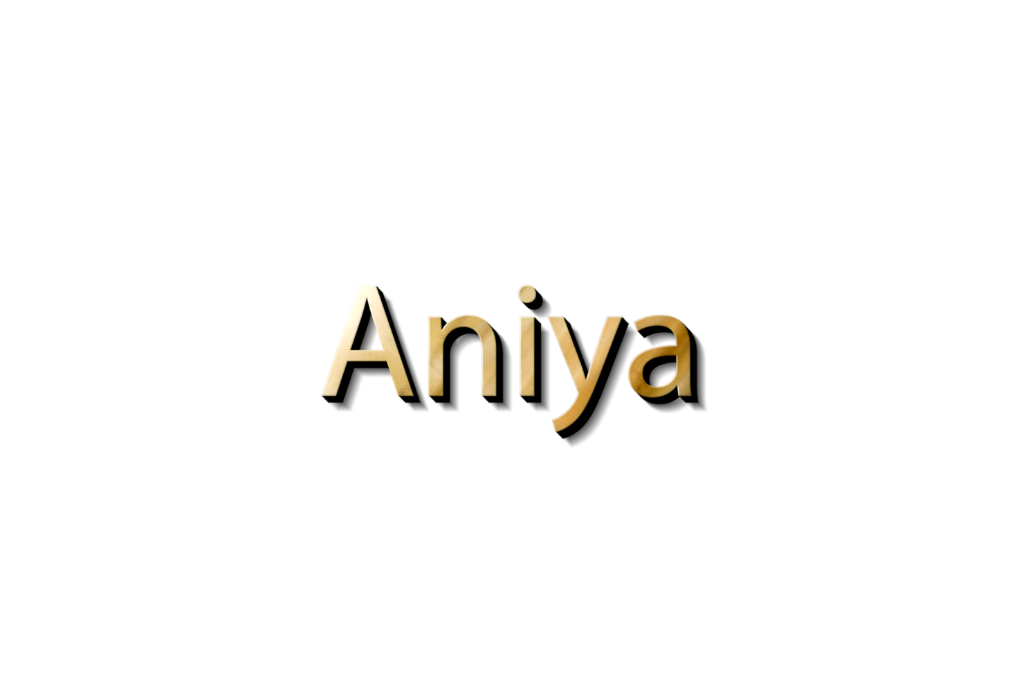 aniya 3d naam mockup png