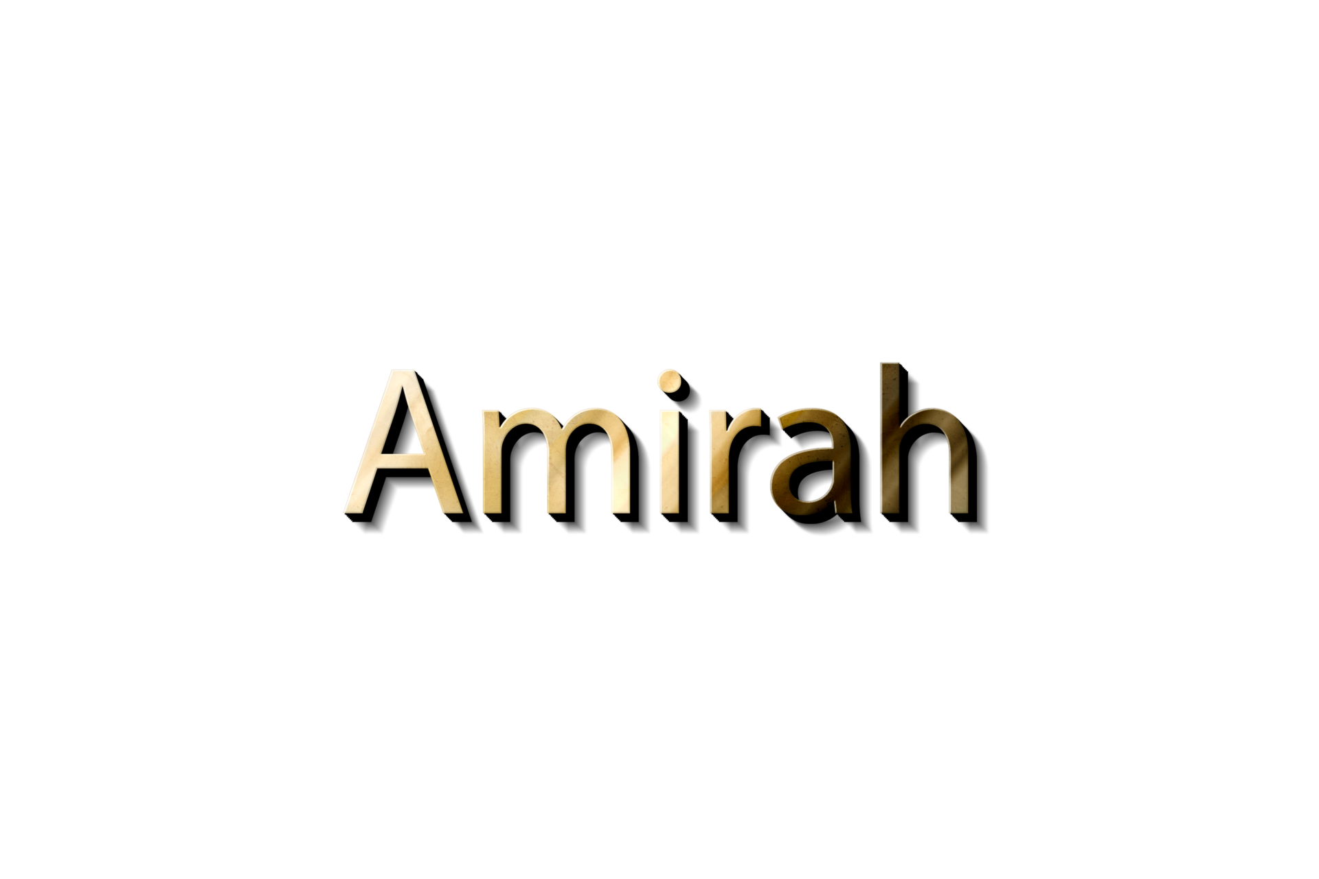 AMIRAH 3D NAME MOCKUP 14463357 PNG