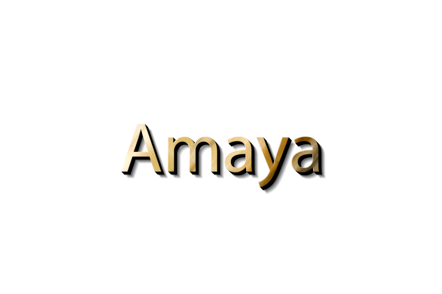 AMAYA 3D NAME MOCKUP png