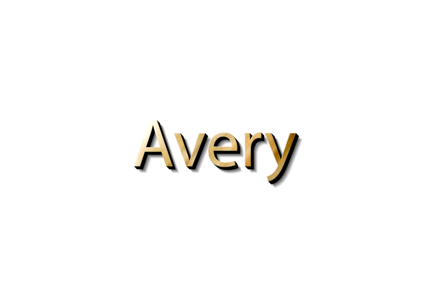 avery 3d namn attrapp png