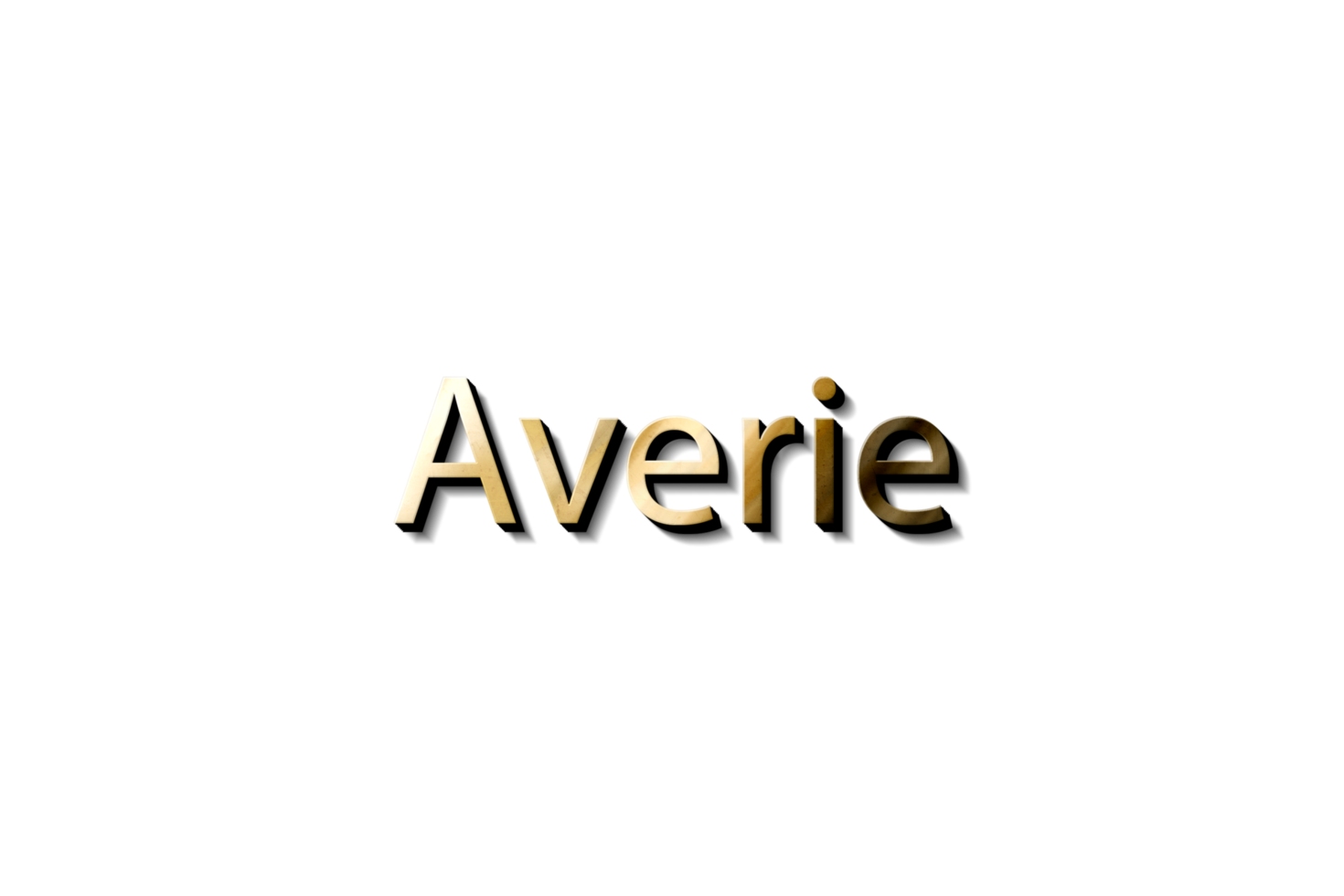 averie 3d attrapp text namn png