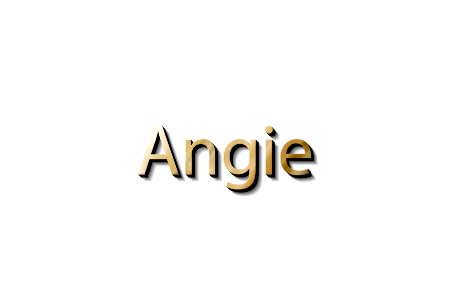 angie 3d text attrapp png