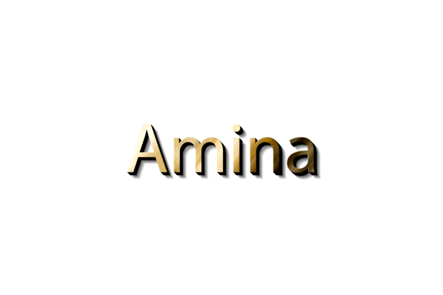 AMINA 3D MOCKUP NAME png