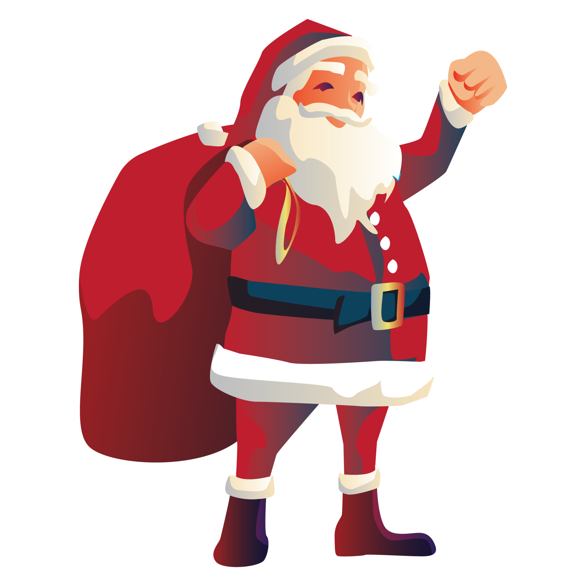 Free Happy Santa Claus and celebration on christmas Holiday 14463583 PNG  with Transparent Background