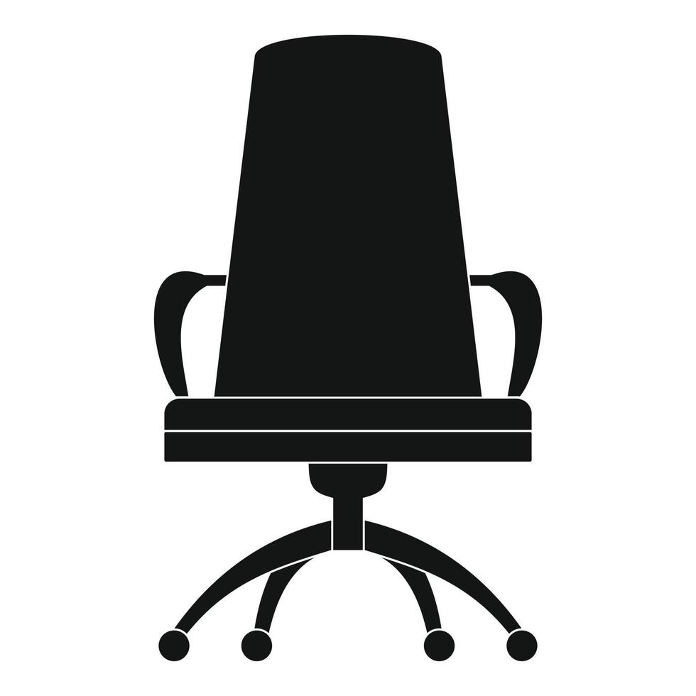 icono de silla de director, estilo simple. vector