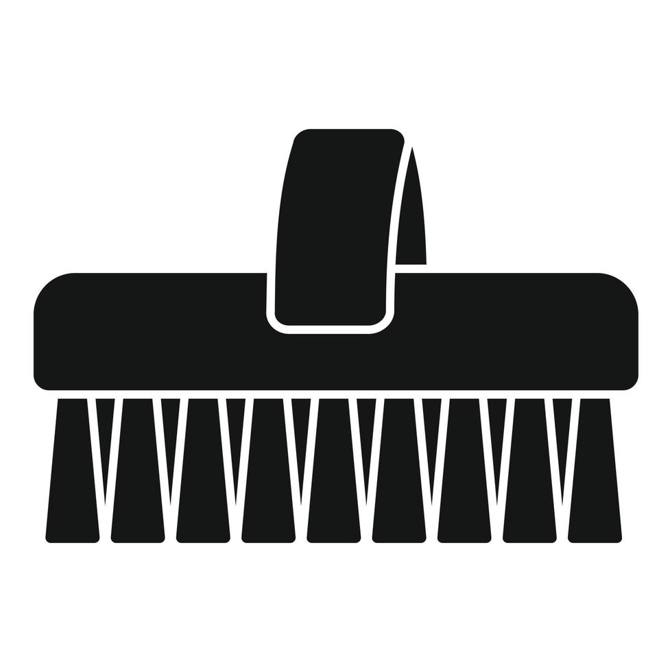 Horse clean brush icon, simple style vector