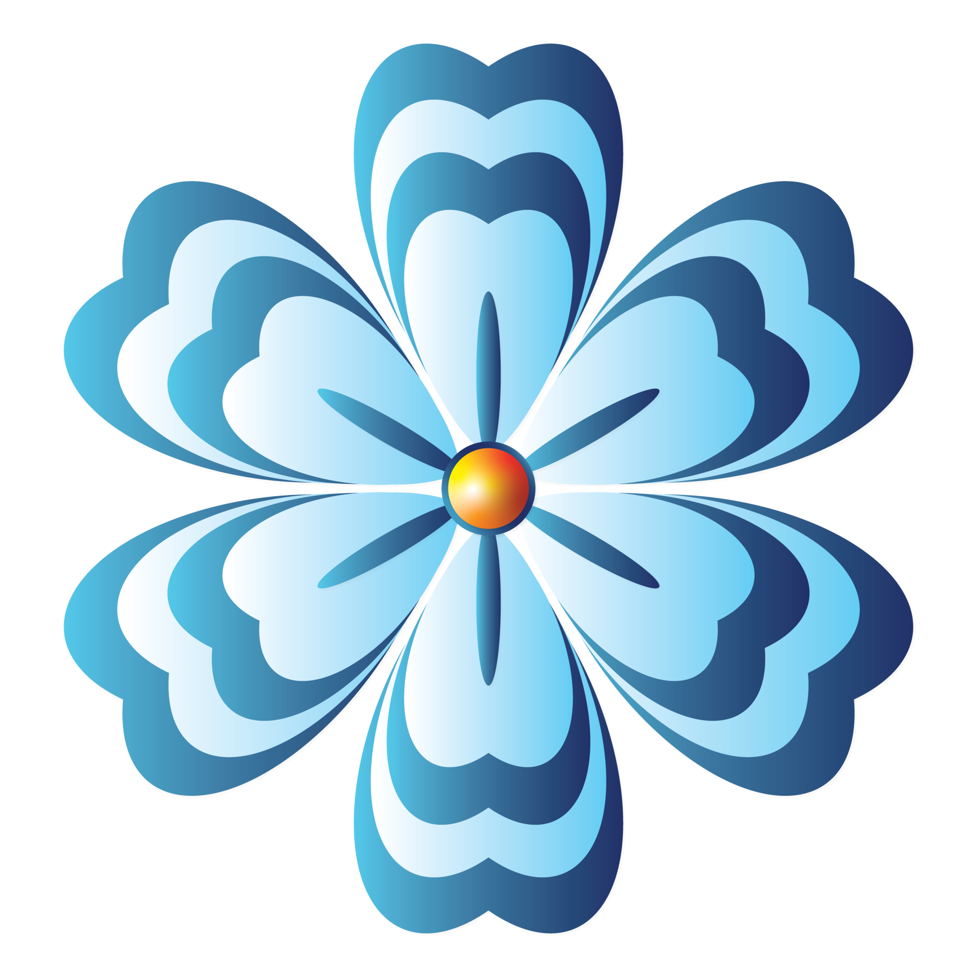 Free blue flower illustration design 14463955 PNG with Transparent ...
