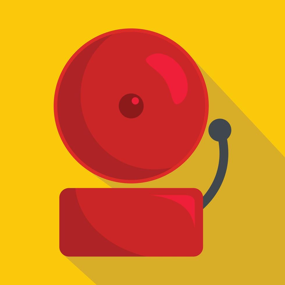 Alarm icon, flat style vector