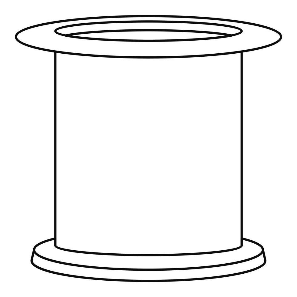 Female condom icon, outline style vector