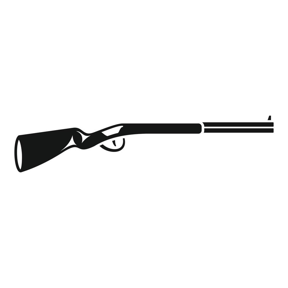 American hunting rifle icon, simple style vector