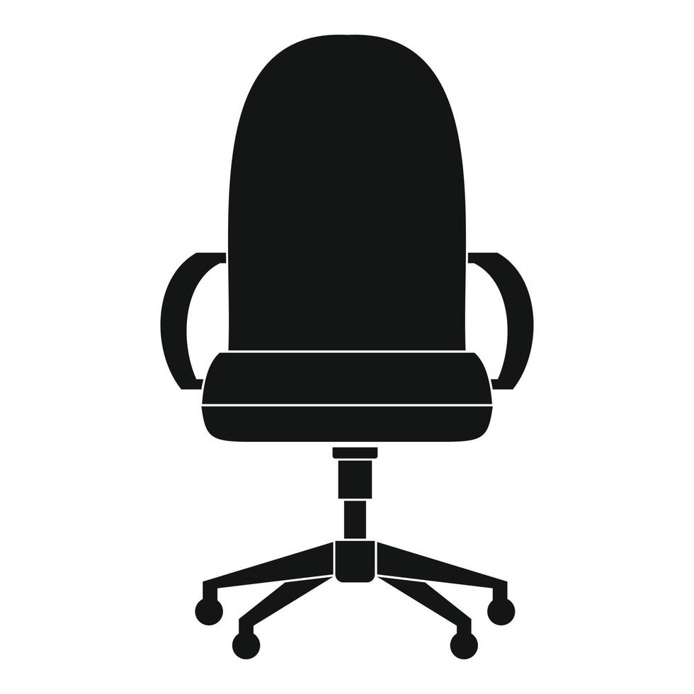 icono de sillón cómodo, estilo simple. vector